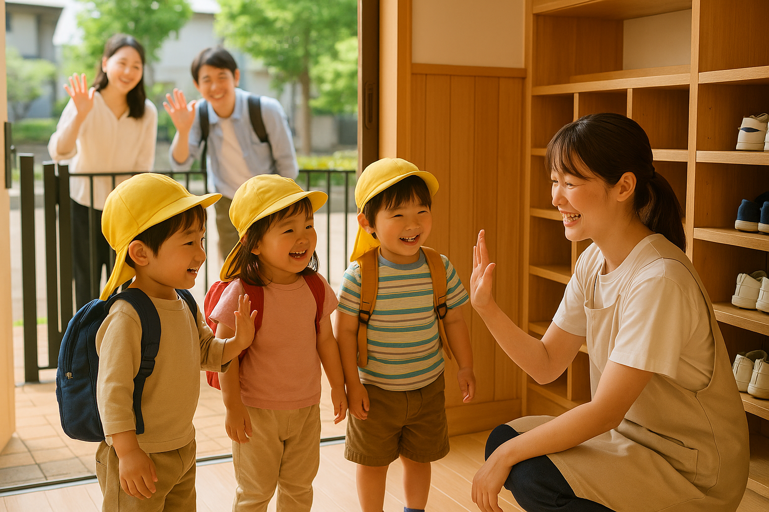 幼児登園